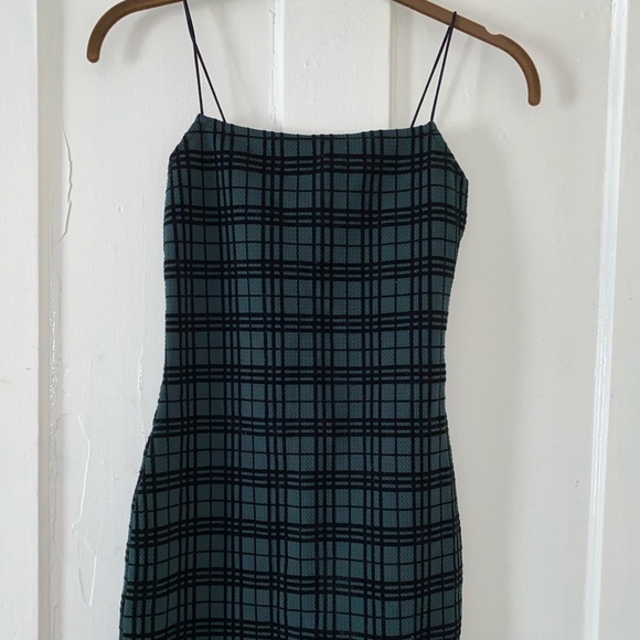 Spaghetti Strap Plaid Windsor Dress - Picture 1 of 5